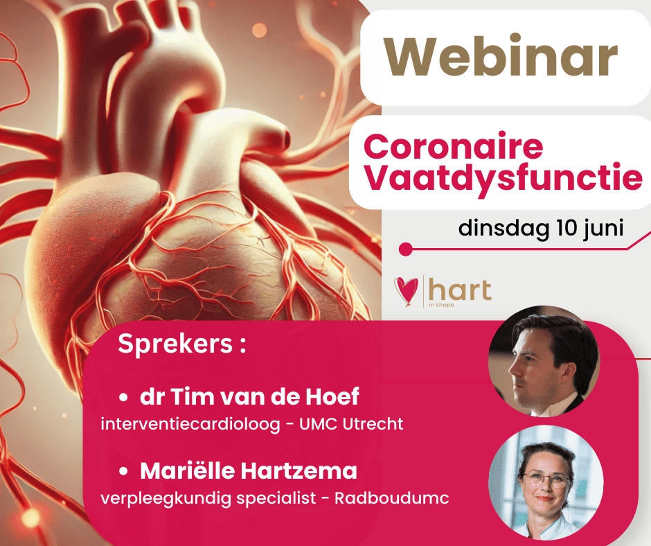 Webinars over coronaire vaatdysfunctie / ANOCA INOCA en de coronaire functietest